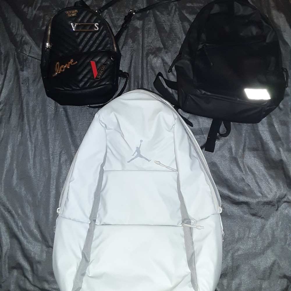 Michael Jordan White Backpack